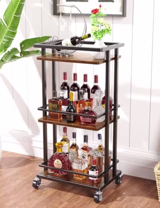 Okzest 3-Tier Bar Cart