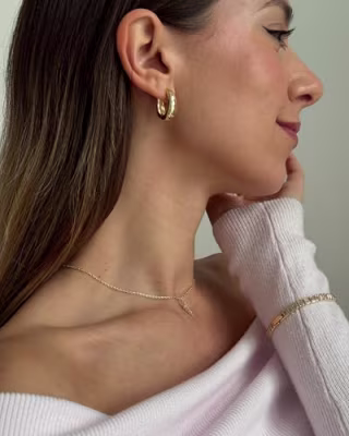 Pavoi 14K Small Chunky Hoops Earrings