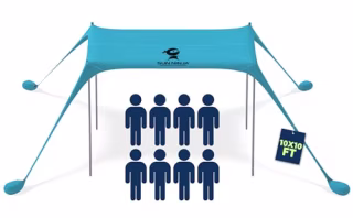 Sun Ninja Beach Tent Sun Shelter