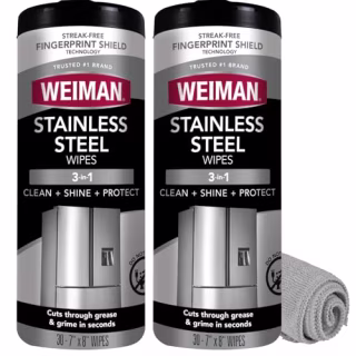 Weiman Stainless Steel Cleaner and Polish Wipes
