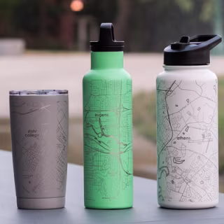 Well Told Custom Map Insulated Hydration Bottle