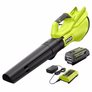 Ryobi Cordless Battery Leaf Blower with Battery and Charger