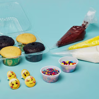 Carousel Cakes Emoji Cupcake DIY Decorating Kit
