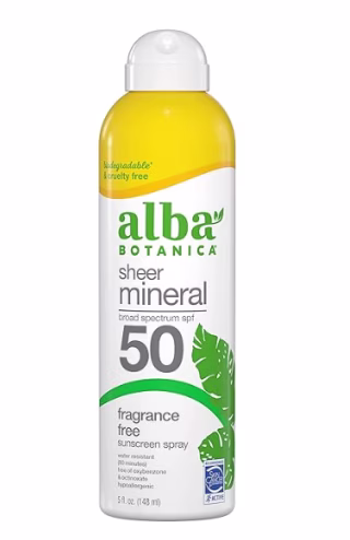 Alba Botanica Sheer Mineral Sunscreen Spray