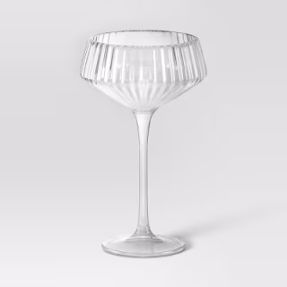 Threshold Ribbed Cassin Coupe Glass
