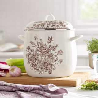 The Pioneer Woman Agatha 12-Quart Enamel on Steel Stock Pot