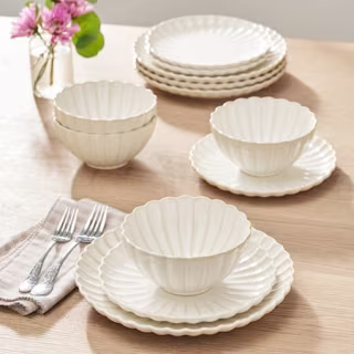 The Pioneer Woman Colette 12-Piece Stoneware Dinnerware Set