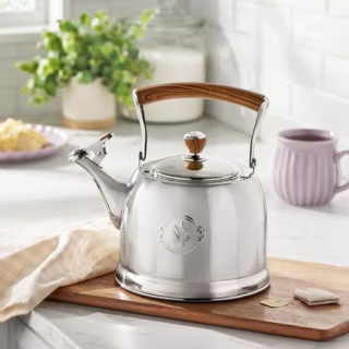 The Pioneer Woman Stainless Steel 2.2-Quart Stovetop Tea Kettle