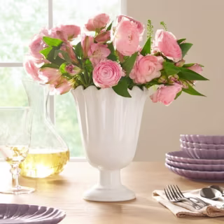 The Pioneer Woman Stoneware Scalloped Vase