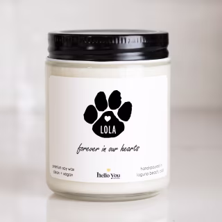 Pet Memorial Soy Candle