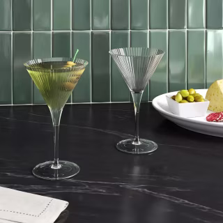 Threshold Ribbed Cassin Martini Glass