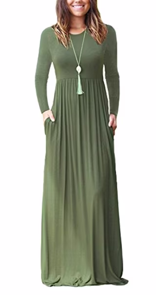 Auselily Loose Maxi Dress
