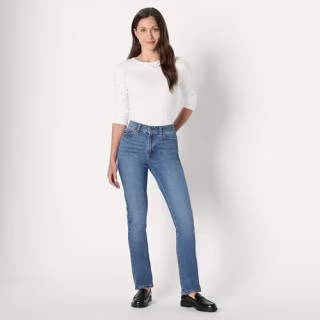 Amazon Essentials Medium Stretch Slim-Fit Mid-Rise Straight Leg