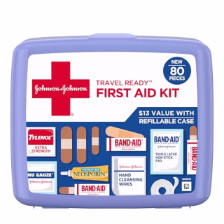Band Aid Travel Ready First Aid Kit