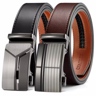 Chaoren Leather Ratchet Belts