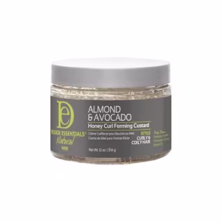Design Essentials Almond & Avocado Honey Curl Forming Custard, Defines Curls