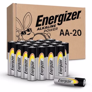 Energizer 20-Pack AA Alkaline Batteries
