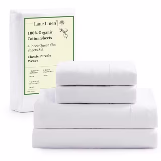 Lane Linen Eco Friendly 100% Organic Cotton Sheet Set