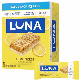LUNA Bar Gluten Free Protein Snack Bars