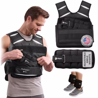 Lifepro 2-in-1 Adjustable Weighted Vest + Ankle Weights