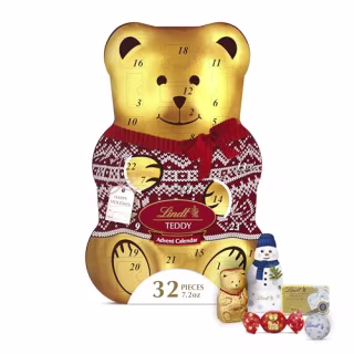 Lindt Holiday Chocolate Sweater Teddy Bear Advent Calendar