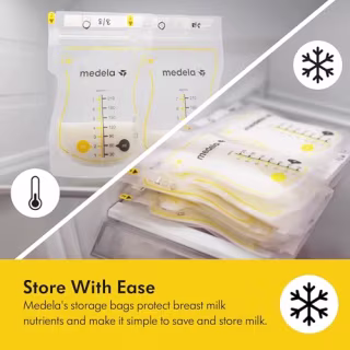 Medela Easy Pour Breastmilk Disposable Storage Bags 100 Count