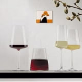 Clear Flared White Wine Glass with Stem