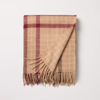 Hearth & Hand with Magnolia Plaid Lightweight Throw Blanket