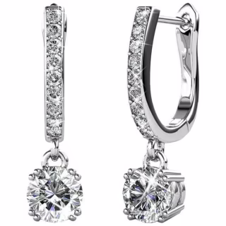 Cate & Chloe McKenzie Drop Dangle Earrings with Swarovski Crystals