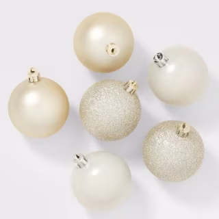 Wondershop Shatter-Resistant Round Christmas Tree Ornament Set (50 Count)