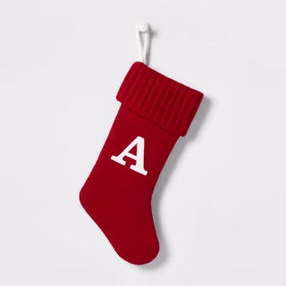 Wondershop Knit Monogram Christmas Stocking 