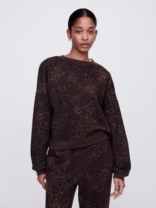 Gap Factory Oversized Print Crewneck Sweatshirt