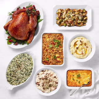 Williams Sonoma Deluxe Thanksgiving Pre-Brined Organic Turkey Dinner