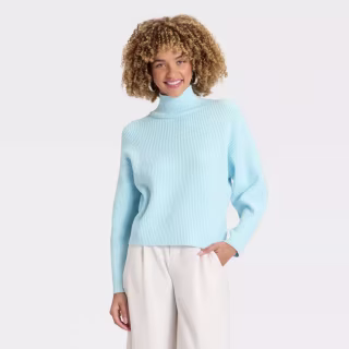 A New Day Funnel Pullover Sweater