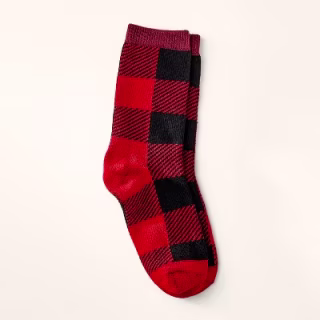 Woolrich x Target Adult Buffalo Check Crew Socks