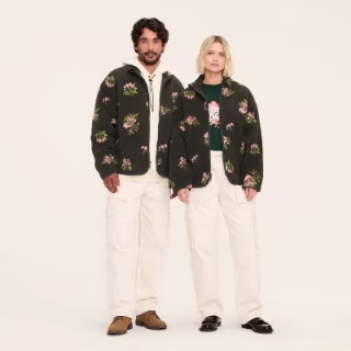 Woolrich x Target Adult Floral Zip-Up Fleece Jacket
