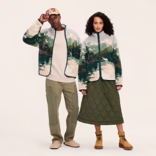 Woolrich x Target Adult Printed Landscape Zip-Up Fleece Jacket