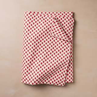 John Derian for Target Red on Cream Table Cloth