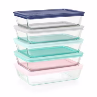 Pyrex 10pc Glass Meal Prep Set