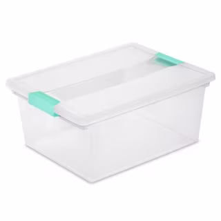 Sterilite Stackable Storage Bin with Latching Lid