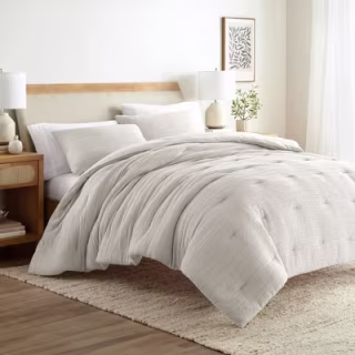 Becky Cameron Down-Alternative Waffle Textured Comforter Set