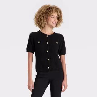 A New Day Short Sleeve Lady Jacket Cardigan
