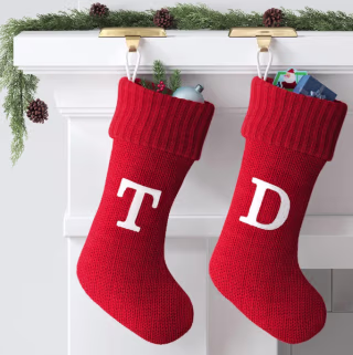 Wondershop Knit Monogram Christmas Stocking 