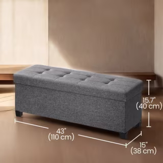 Ledrem Storage Ottoman Bench