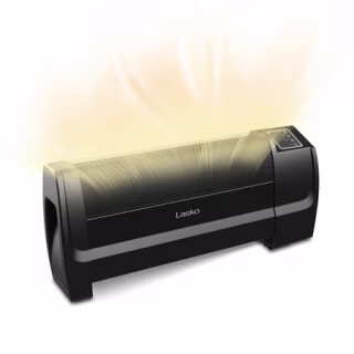 Lasko 12" 1500 Watt Low Profile Silent Space Heater with Timer