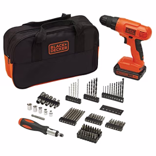 Black+Decker 20V MAX Drill & Home Tool Kit