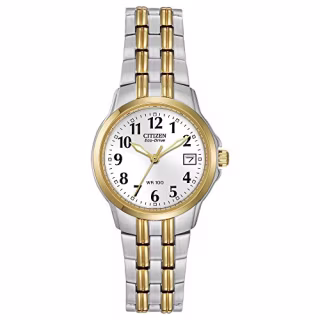 Citizen Women's Eco-Drive Dress Classic Two Tone Gold Stainless Steel Watch