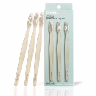 Davids Premium Bamboo Soft Bristle Toothbrush