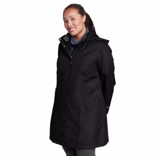 Eddie Bauer Girl on the Go Trench Coat, Black