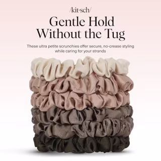 Kitsch Ultra-Petite Satin Scrunchies